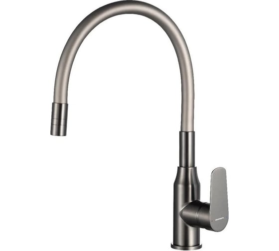 Изображение товара Смеситель одноручный decoroom для кухни с гибким изливом, графит DR29024GM