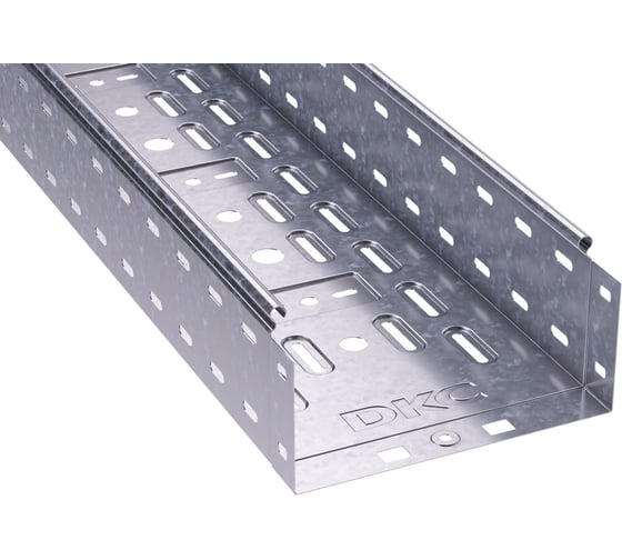 Изображение товара Перфорированный лоток DKC 200х100 L 3000, цинк-ламельный 35343ZL