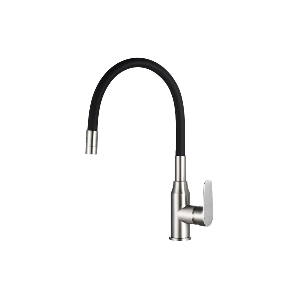 Изображение товара Одноручный кухонный смеситель decoroom DR29024BN-Black с гибким изливом