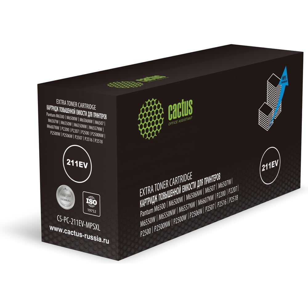 Изображение товара Лазерный картридж Cactus CS-PC-211EV-MPSXL черный для Pantum 10000 страниц