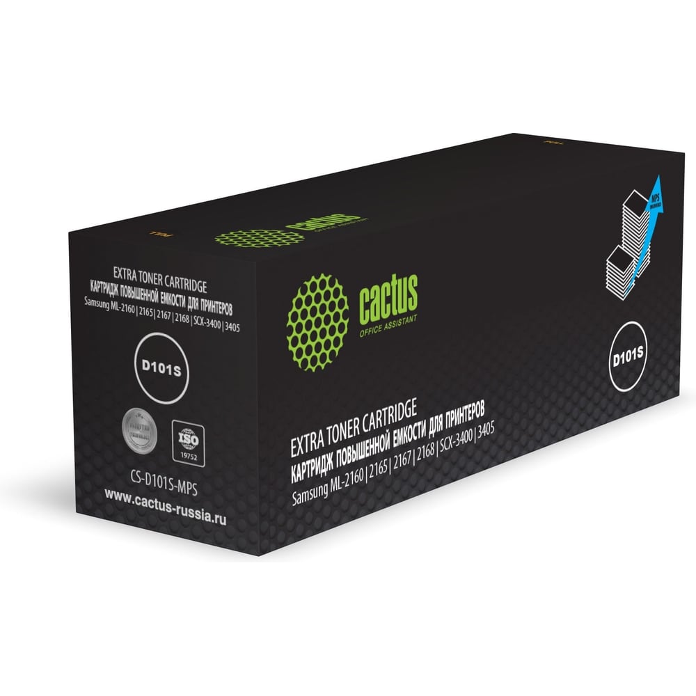 Изображение товара Лазерный картридж Cactus CS-D101S-MPS для Samsung ML-2160/2165/2167/2168 5000 страниц черный