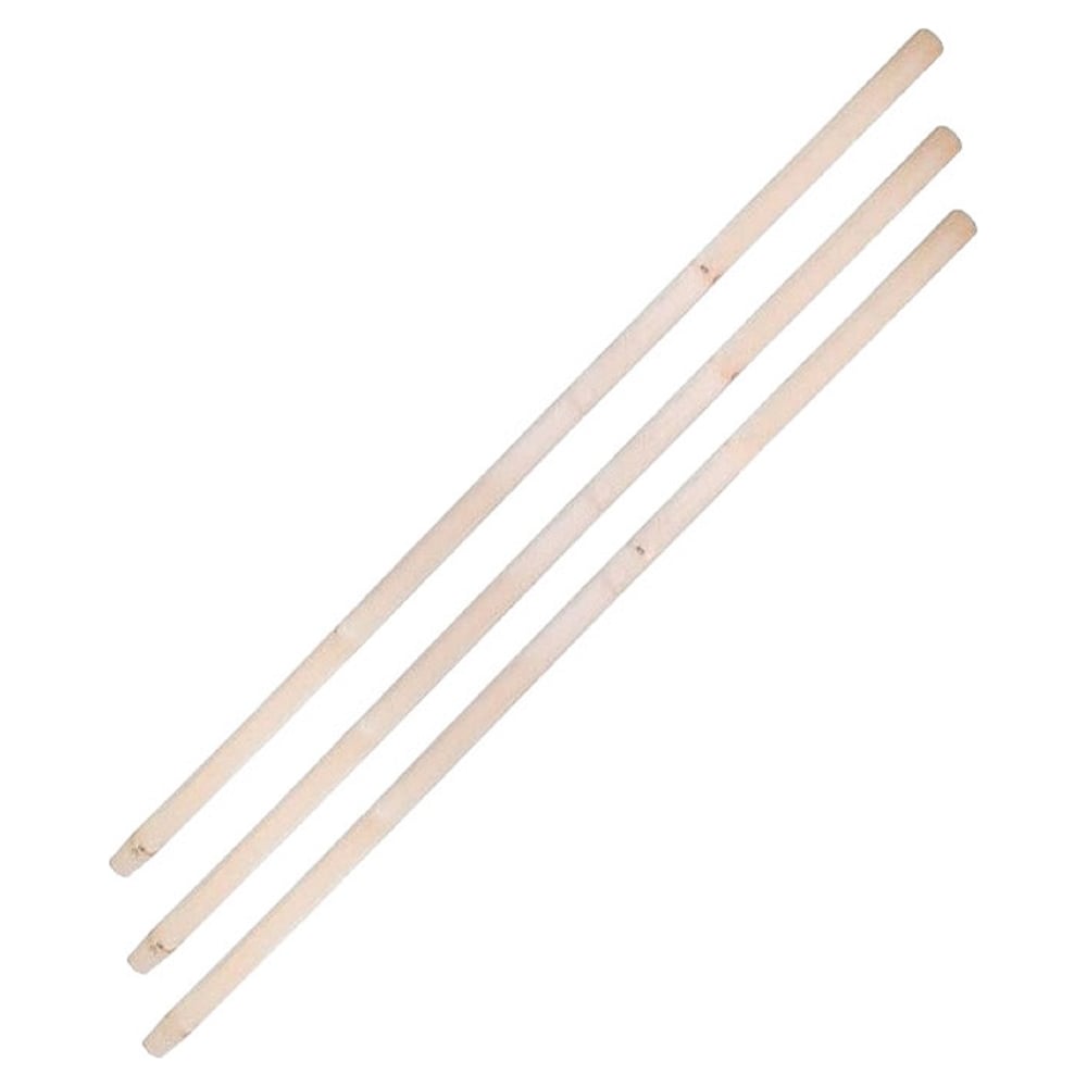 Изображение товара Черенок для грабель СПЕЦ березовый 1200-1250 мм, 30 мм, 3 шт