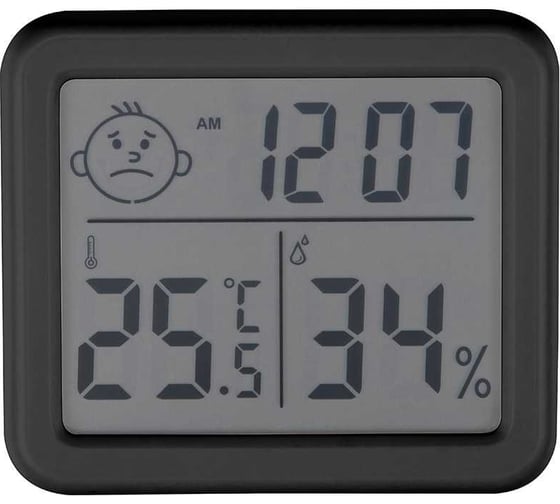 Изображение товара Термометр-гигрометр цифровой ENERGY EN-652, черный 110832
