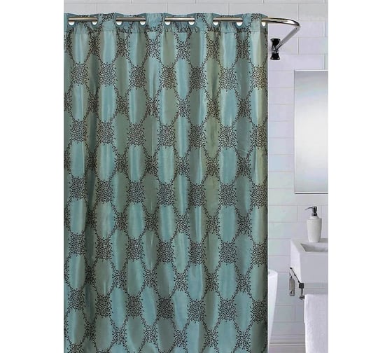 Изображение товара Штора для ванной комнаты Bath Plus 180х200 Blackishgreen AE1206-1 LC1206-1
