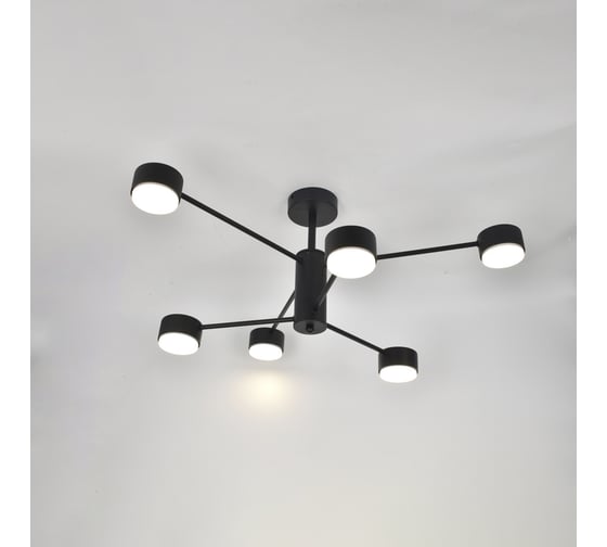 Изображение товара Люстра под лампу General Lighting Systems Стеллар GCHL-6GX53-M черная 662340