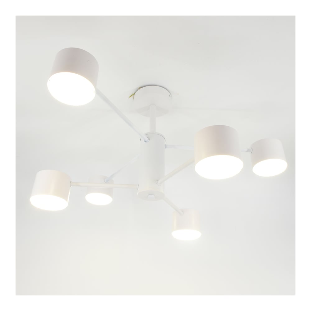 Изображение товара Люстра под лампу General Lighting Systems Стеллар GCHL-6GX53-M белая 662341