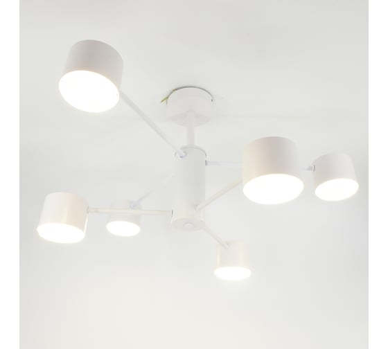 Изображение товара Люстра под лампу General Lighting Systems Стеллар GCHL-6GX53-M белая 662341