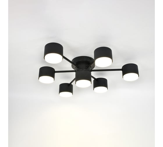 Изображение товара Люстра под лампу General Lighting Systems Стеллар GCHL-7GX53-M черная 662344