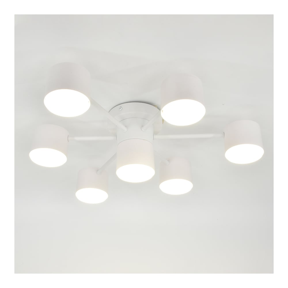 Изображение товара Люстра под лампу General Lighting Systems Стеллар GCHL-7GX53-M белая