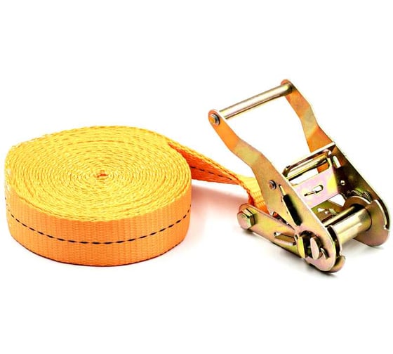 Изображение товара Стяжной ремень для крепления грузов ЖЕЛДОРУСЛУГИ 35мм, 3 метра, 3000 кг 13353-О