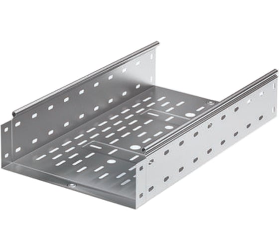 Изображение товара Перфорированный лоток DKC 400х100 L 2000, цинк-ламельный 35335ZL