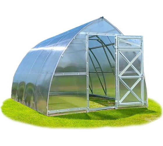 Изображение товара Каркас теплицы с декоративной окантовкой ВОЛЯ Дачная Стрелка ЛЮКС без укрывного материала 1