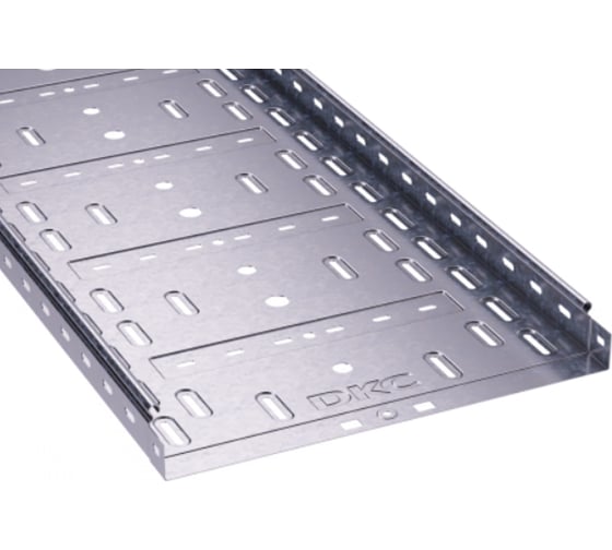 Изображение товара Перфорированный лоток DKC 400х50 L3000, цинк-ламельный 35266ZL