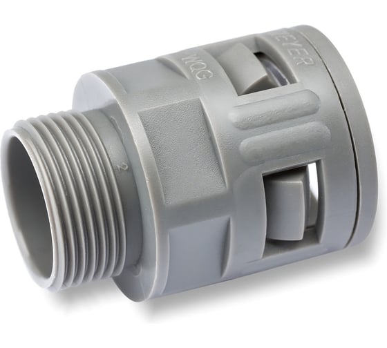 Изображение товара Муфта для гофрированных труб WEYER WQG1-M32G/AD31.5 коннектор прямой, наружная M32х1.5 WE0101800