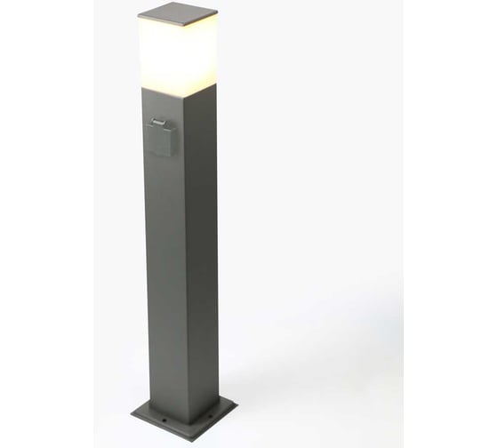 Изображение товара Садово-парковый светильник General Lighting Systems Нова GPF-E27-M-IP65 графит+матовый, средний, с розеткой 662420