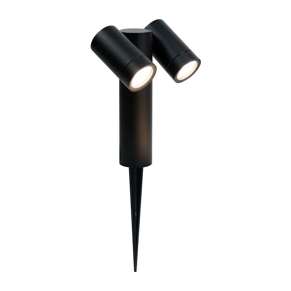 Изображение товара Садово-парковый светильник Люмикс GPF-2MR16-GU10-R-IP65 черный 100 Вт