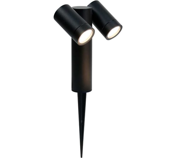 Изображение товара Садово-парковый светильник General Lighting Systems Люмикс GPF-2MR16-GU10-R-IP65 черный 662437