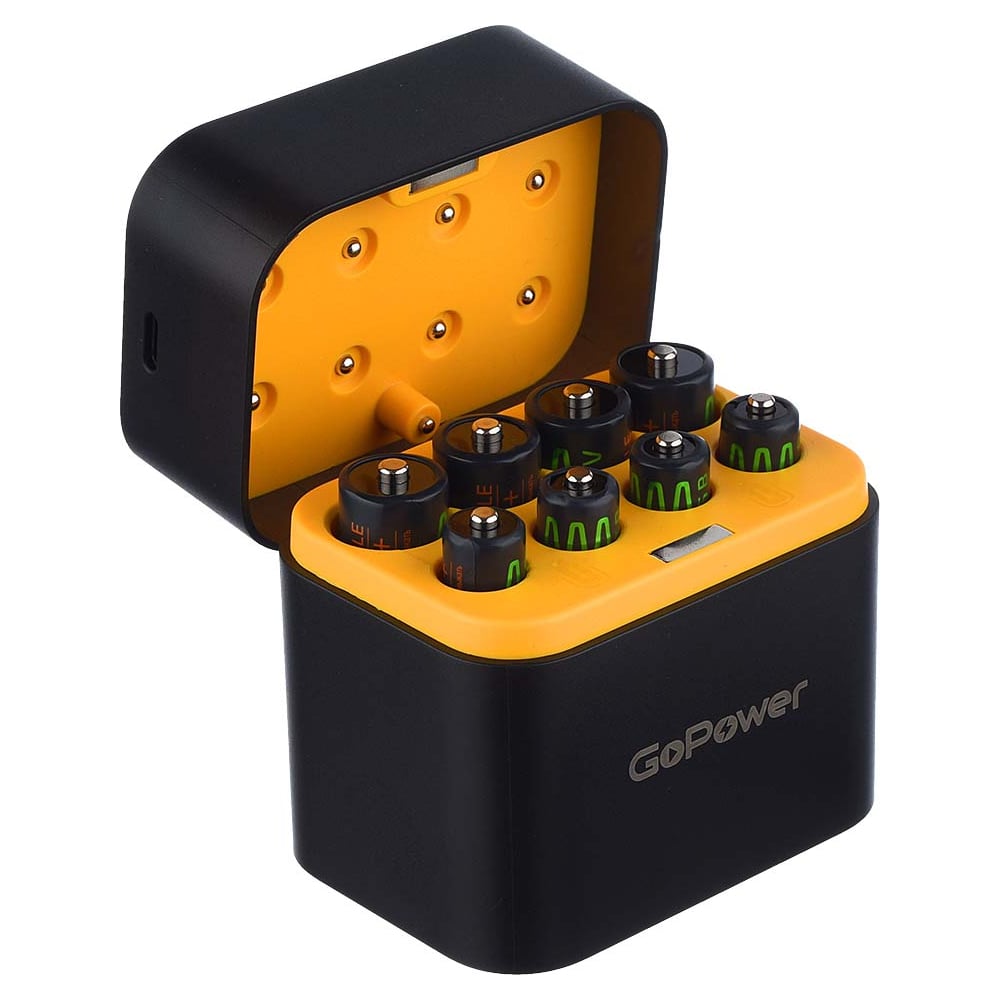 Изображение товара Зарядное устройство GoPower для аккумуляторов SmartCase 8 слотов для AA и AAA