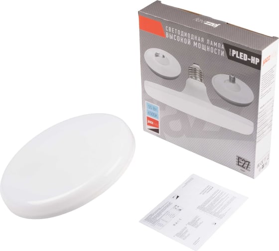 Изображение товара Лампа светодиодная высокомощная Jazzway PLED-HP-UFO 55Вт 6500K холодный белый E27 d230х78мм 5065994
