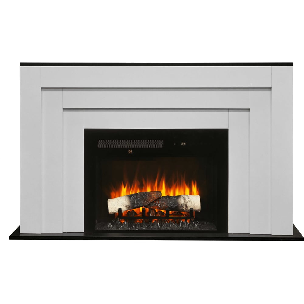 Изображение товара Электрический каминокомплект RealFlame OSLO 25 WT эффект живого огня светлый дизайн