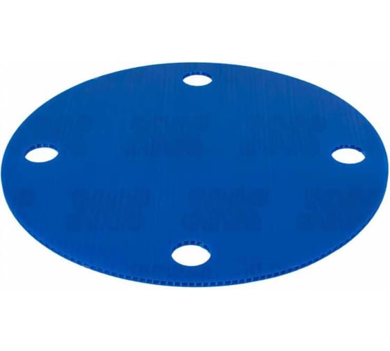 Изображение товара Диск пластиковый Миниворкс Ø235 мм под фланец ДУ100 (4) со стандартом давления PN 40, цвет синий – (1 шт.) DPF40-100