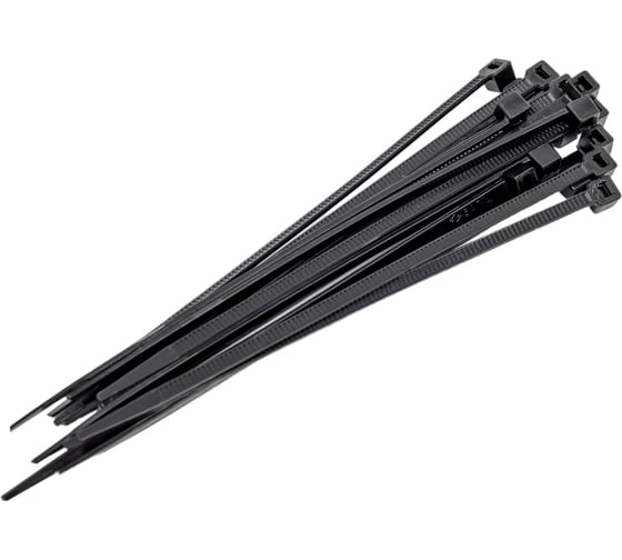 Изображение товара Стяжки черного цвета SapiSelco 2.5х100 мм, полиамид 6.6, уп. 100 шт. SEL.3.202R