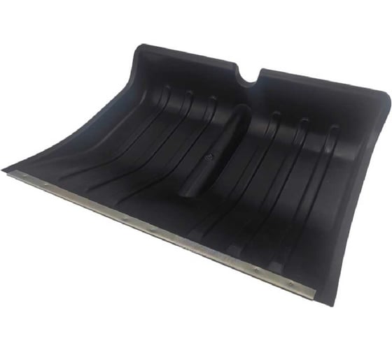 Изображение товара Лопата снеговая Лето №3 п/эт. черная, с оцинкованной накладкой, без черенка, d тулейки 32мм, 500х390мм 623