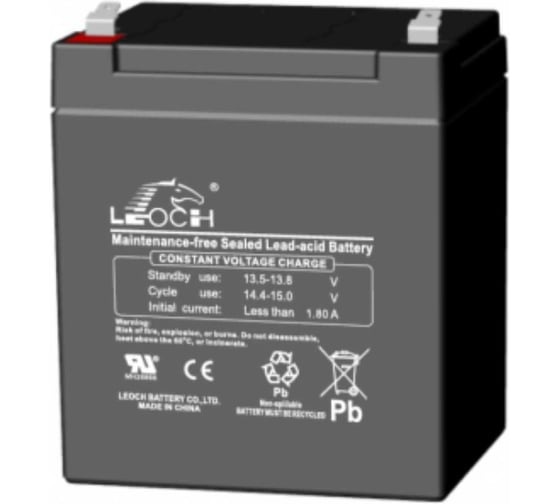 Изображение товара Аккумуляторная батарея LEOCH DJW12-6.0 12В 6 Ач УТ-00001267