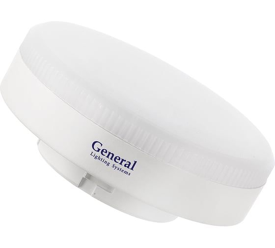 Изображение товара Светодиодная лампа General Lighting Systems 12Вт, 640 Лм, 6500К - холодный белый, цоколь GX53, 230В, упаковка 4 штуки 662228