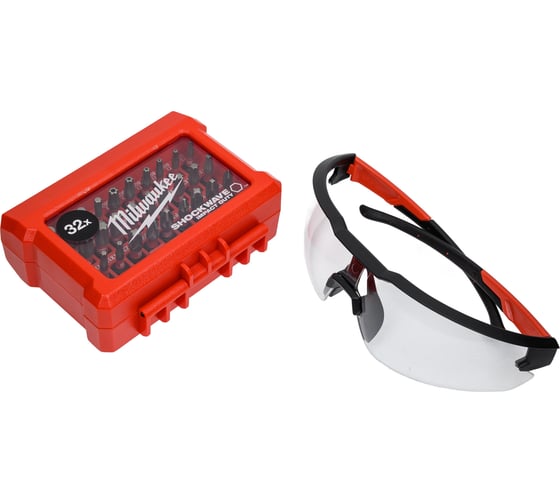Изображение товара Набор осенние подарки: Биты ударные + Очки с покрытием AS/AF Milwaukee 493310006