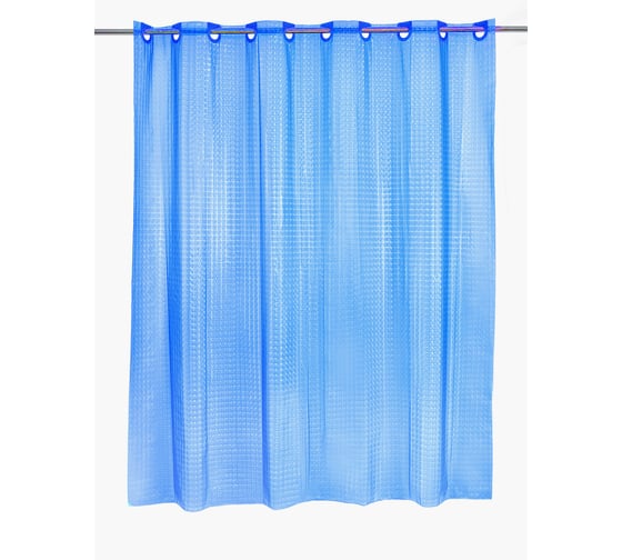 Изображение товара Штора для ванной комнаты Bath Plus 3D синий, 180х200 NFD-3D-dark blue