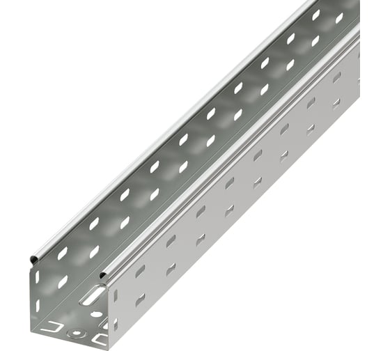 Изображение товара Перфорированный лоток DKC 80х80 L 2000, цинк-ламельный 35311ZL