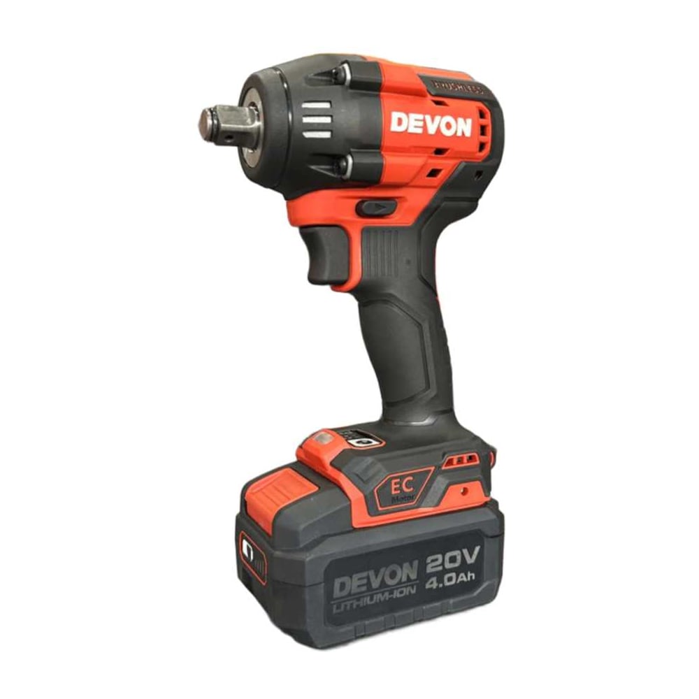 Изображение товара Аккумуляторный гайковерт DEVON 2 АКБ 4 Ач, ЗУ, сумка 5765-LI-20-SET