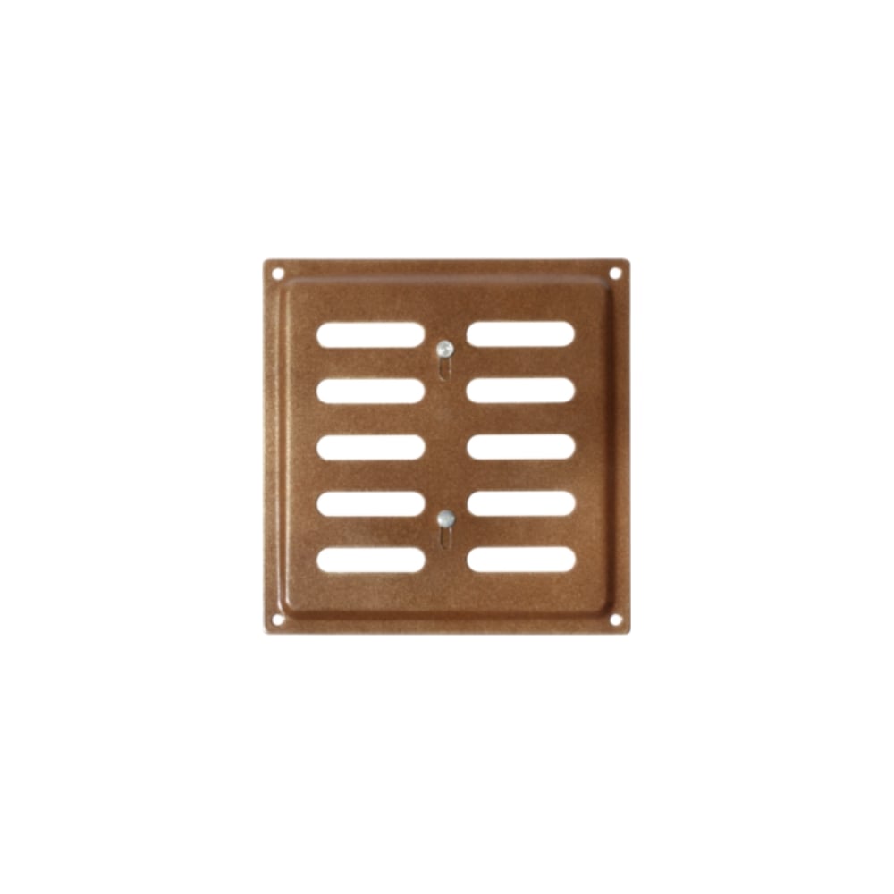 Изображение товара Решетка вентиляционная регулируемая DOMART 150x150 коричневая металлик сталь