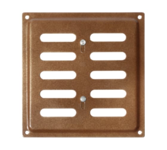 Изображение товара Решетка вентиляционная регулируемая DOMART 150x150 коричневый металлик 4660046004859