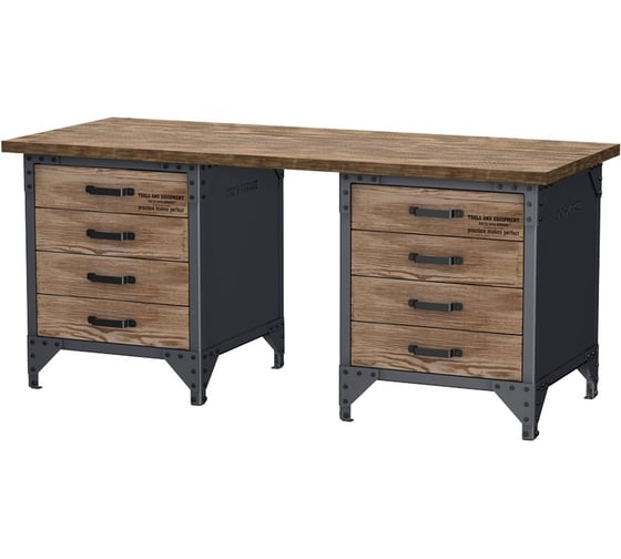 Изображение товара Стол рабочий Сорокин Iron Wood 6,5ft DAD`s Garage 35.840