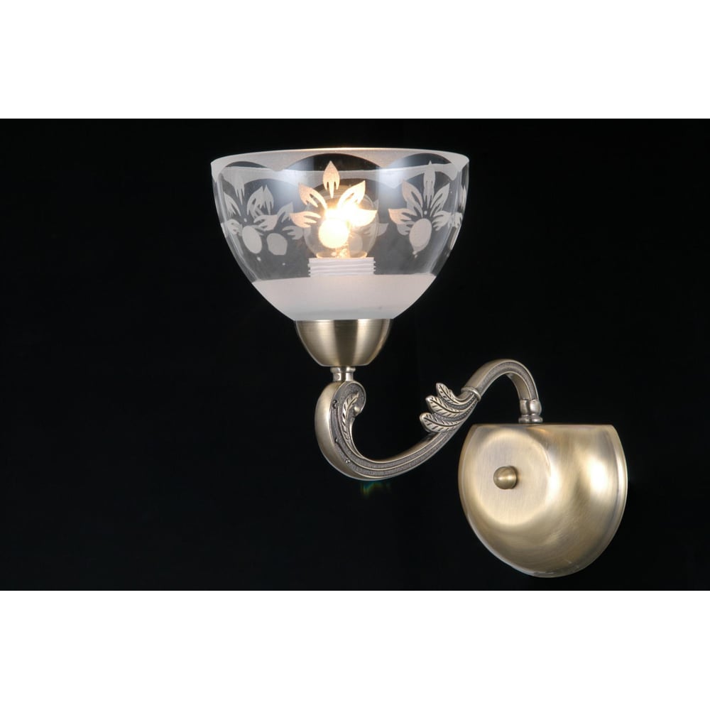 Изображение товара Бра Росток MBP40439/1W AB античная латунь 1x40W E27 настенный светильник классика