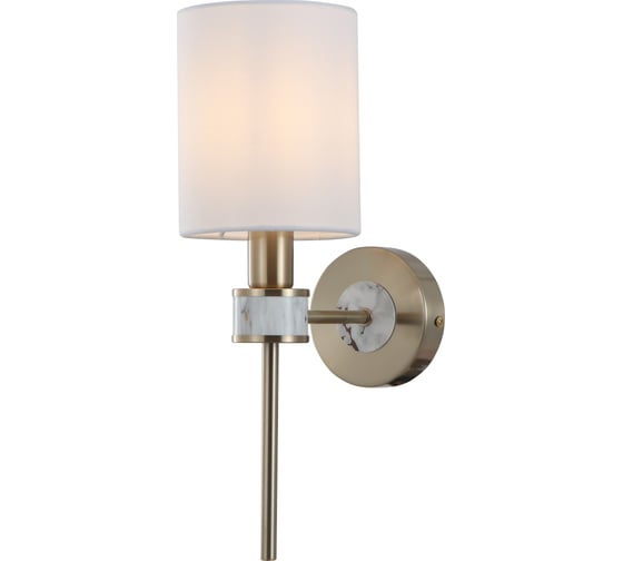 Изображение товара Бра Росток 15726/1W TJ+WTG латунь/белый абажур 1x40W E14 h370, STR24 988386055