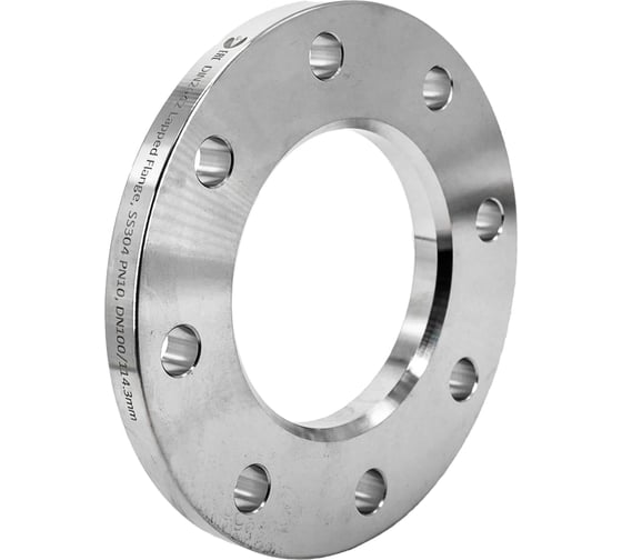 Изображение товара Фланец свободный NEWKEY DIN2642 нержавеющий, AISI316 DN 100 (4) (114,3мм), (CF8M), РN10 NK-FLD100/6