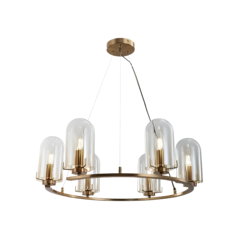 Изображение товара Люстра Росток 15613/6 ANB бронза 6x40W E14 классика регулятор высоты