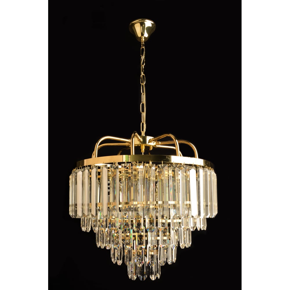 Изображение товара Люстра Росток 8420/10/500 GD золото/хрусталь 10x60W E14 d500 h850, KLD24 988383032