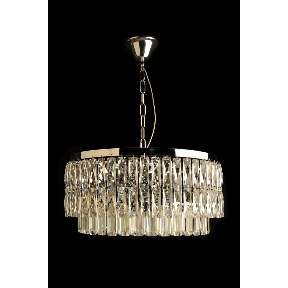 Изображение товара Люстра Росток 2457/10/500 CR хром хрусталь 10x60W E14 современная подвесная