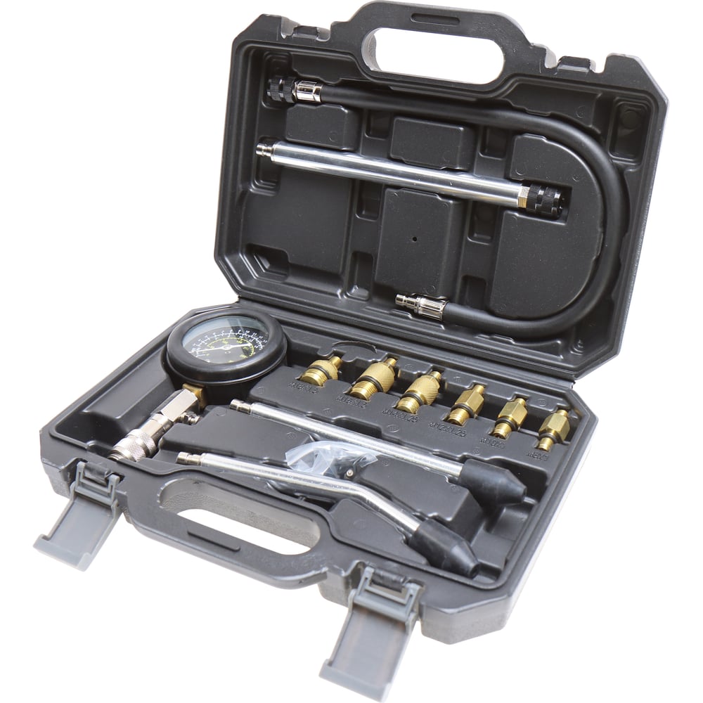 Изображение товара Компрессометр для бензиновых двигателей с набором адаптеров LIGE 12 предметов