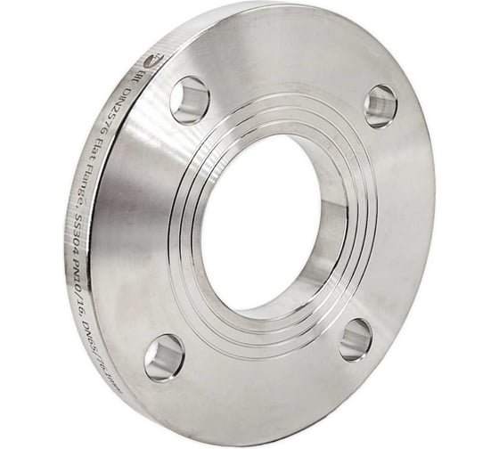 Изображение товара Фланец плоский NEWKEY DIN2576 нержавеющий, AISI304 DN65 (2_1/2) (76,1мм), (CF8), РN10/16 NK-FD65/4