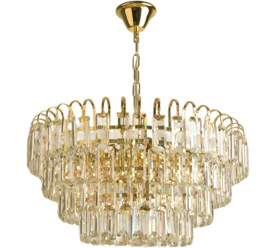 Изображение товара Люстра Росток 2391/8/520 GD золото/хрусталь 8x60W E27 d520 h650, KLD24 988383039