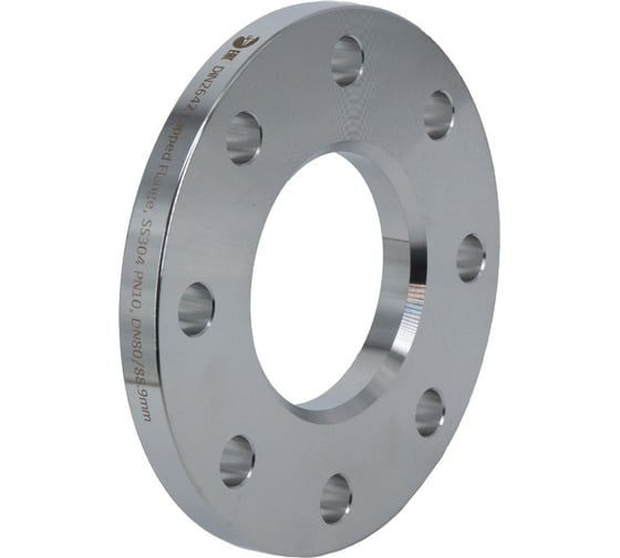 Изображение товара Фланец свободный NEWKEY DIN2642 нержавеющий, AISI304 DN80 (3) (88,9мм), (CF8), РN10 NK-FLD80/4