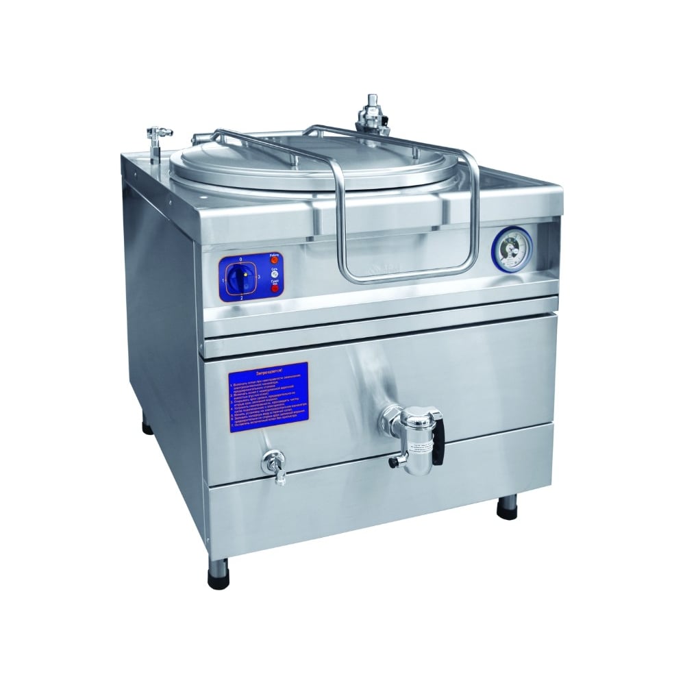 Изображение товара Котел пищеварочный Abat КПЭМ-160/9 Т промышленный с сливным краном 160 л