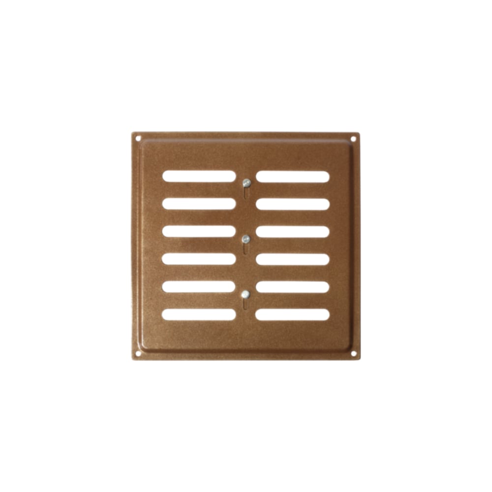 Изображение товара Регулируемая вентиляционная решетка DOMART 200x200 коричневый металлик сталь