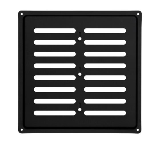 Изображение товара Решетка вентиляционная регулируемая DOMART 250x250 черный 4660046018825