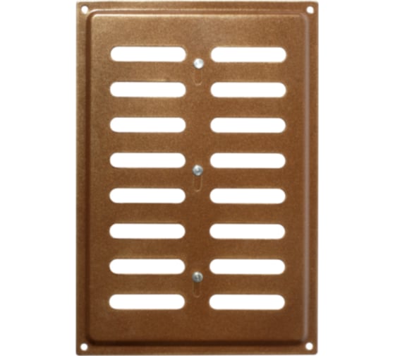 Изображение товара Решетка вентиляционная регулируемая DOMART 170x240 коричневый металлик 4660046000431